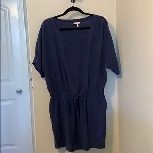 Joie silk dress with pockets and drawstring large